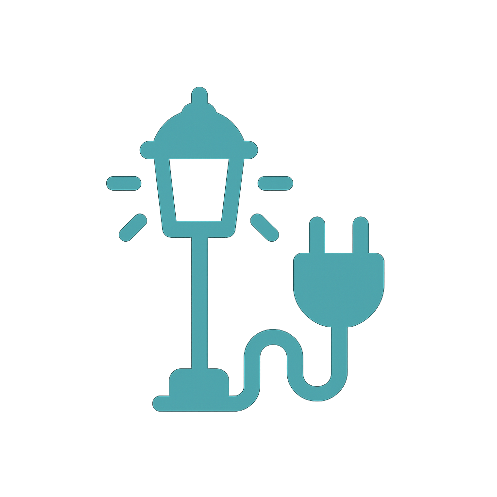 Outdoor lighting installation